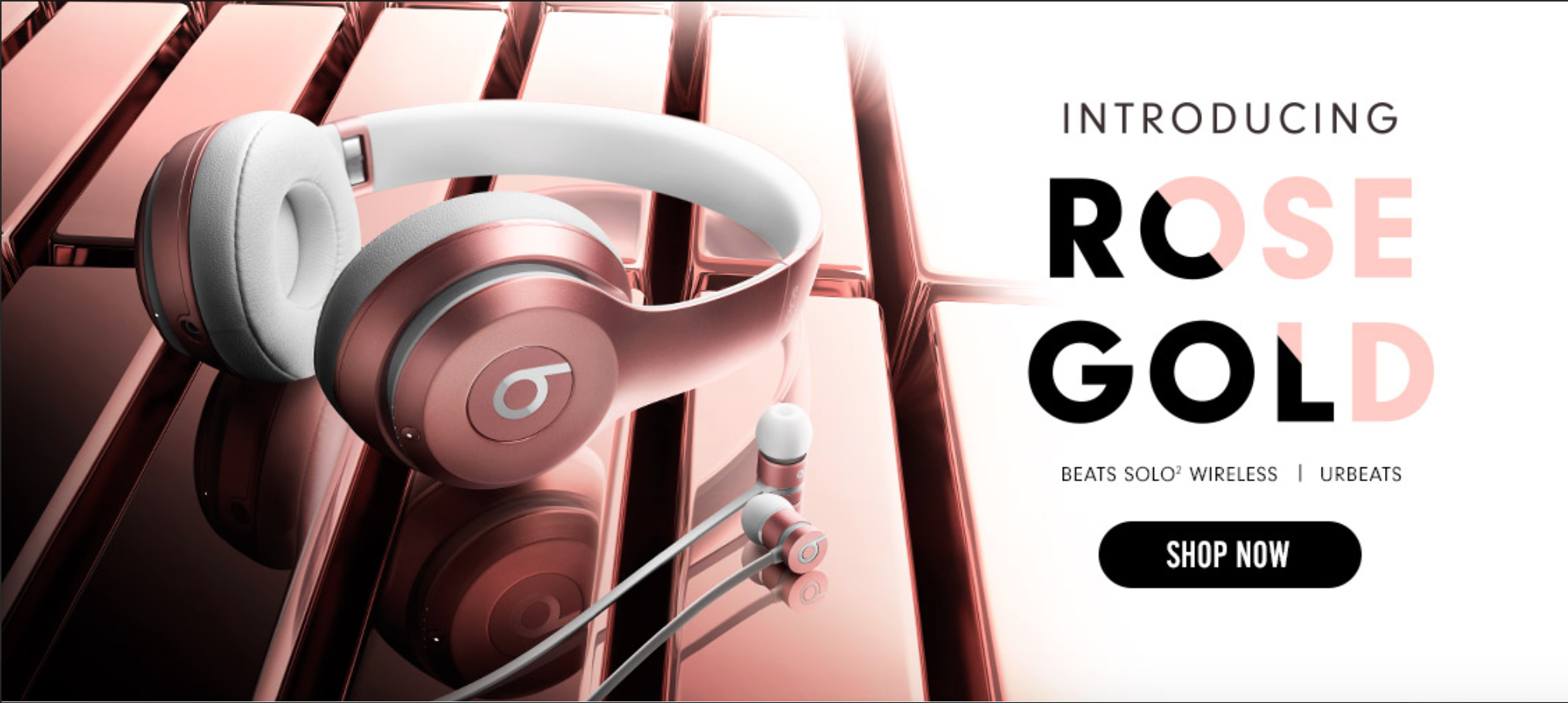 Apple lanseaza versiuni rose gold ale Beats Solo 2 Wireless si urBeats | iDevice.ro