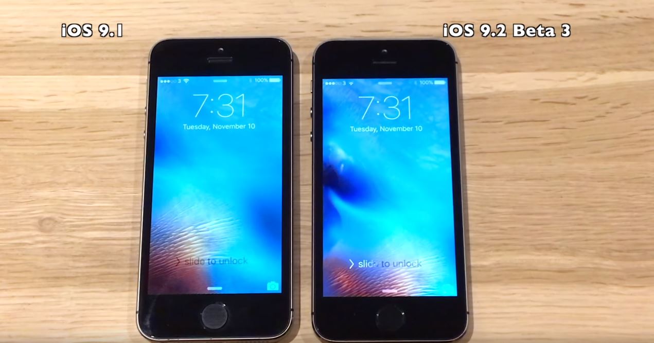 iOS 9.1 vs iOS 9.2 beta 3 - comparatie performante ...