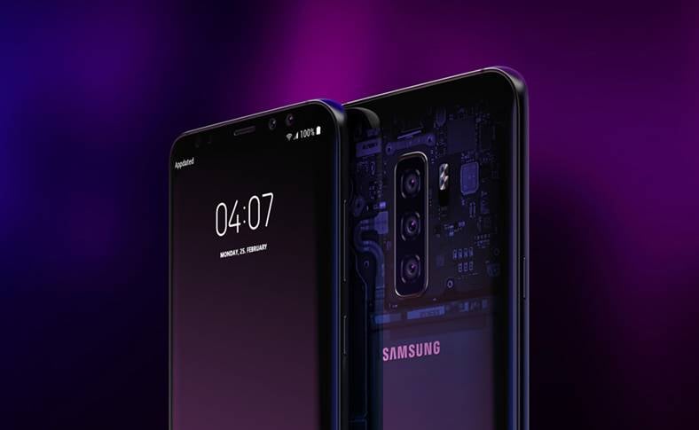 Samsung GALAXY S10 android 9 design