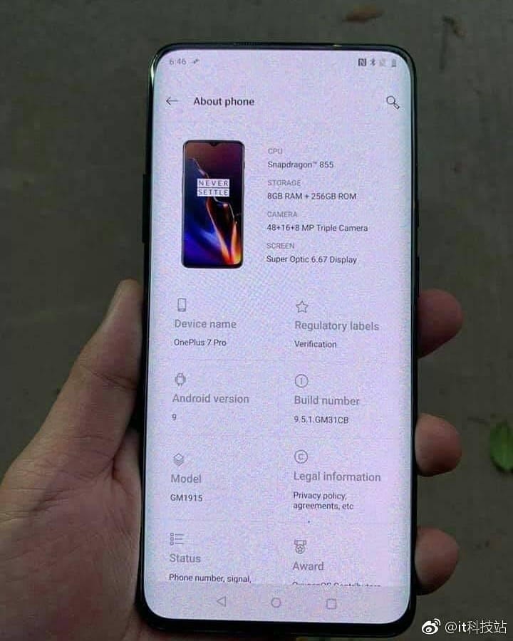 OnePlus 7 for specifications